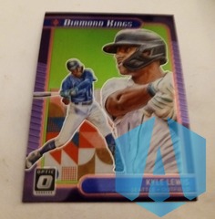 2021 Panini Donruss Optic Diamond Kings Lime Green SP Kyle Lewis #13 Mariners